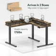 thumbnail image 6 of L Shaped Standing Desk with 4 Drawers, Adjustable Electric Corner Table for Home Office Game Studio, 6 of 8