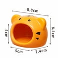 thumbnail image 2 of Qeeadeea Hamster Hideout, Hamster House, Guinea Pig Hideout, Hamster Accessories, Hamster Hides, Rat House-orange tiger-small, 2 of 5