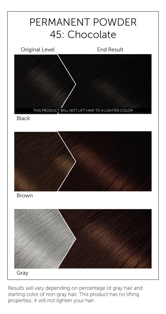 [ 6 PACK ] BIGEN - Permanent Powder Hair Color [ CHOCOLAT #45 ] 0.21 Oz. * BEAUTY TALK LA *