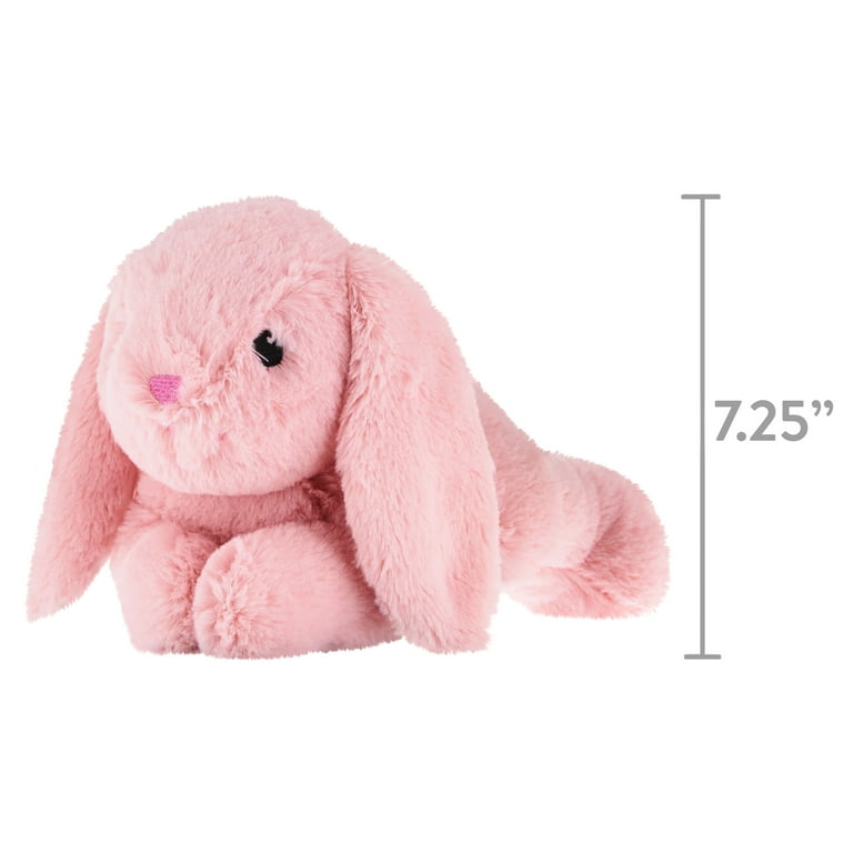 Way to Celebrate! Easter Floppy Bunny Plush Toy, Pink​ 