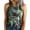Camouflage, variant on Long Tunic Women Vintage Series Print Slim Fit O Neck Halter TShirt Top Vests Tank Sleeveless Blouse Crop Tops Vest Green X-Large
