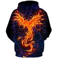 thumbnail image 2 of "Xishao Sudadera con Capucha De Llama Colorida para Hombre Y Mujer, Abrigo con Capucha 3D, Chaqueta Divertida Negra, Otoño E Invierno" Xishao ropa, 2 of 2