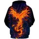 thumbnail image 2 of "Xishao Sudadera con Capucha De Llama Colorida para Hombre Y Mujer, Abrigo con Capucha 3D, Chaqueta Divertida Negra, Otoño E Invierno" Xishao ropa, 2 of 2