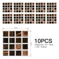 thumbnail image 1 of Bgsha 10Pcs Mosaic Tile Stickers Stick Bathroom Kitchen Home Wall Decal Self-adhesive, 1 of 7