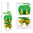 thumbnail image 5 of Ksopiavobs 2 Pack Natural Wood Block Parrot Chew Toys- Orange&Apple Shaped Hanging Cage Chewing Foraging Toy for Eclectus Budgies Parakeet Cockatiel Conure Lovebirds Small&Medium Birds, 5 of 6