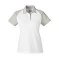 thumbnail image 4 of Team 365 TT21CW Women's Command Snag-Protection Colorblock Polo-White/ Sport Silver-2XL, 4 of 6