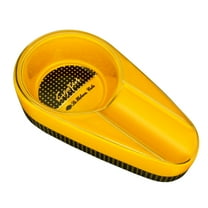 Ceramic Cigar Ashtray Cigarate Travel Ash Holder Ash Single Slot Portable Round