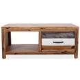 thumbnail image 2 of vidaXL Coffee Table Solid Acacia Wood 90x50x37.5 cm, 2 of 5