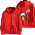 thumbnail image 3 of Sudadera con capucha de dibujos animados de Snoopy Charlie Brown para hombre y mujer, sudadera de gran tamaño con cremallera, nueva chaqueta de pareja de dibujos animados de anime, 3 of 5