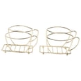 thumbnail image 1 of 2PCS Napkin Holder Iron Coffee Cup Shape Freestanding Tissue Dispenser Tabletop Napkin Holder for Dinning Table Restaurant Gold, 1 of 12