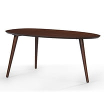 GDF Studio Cilla Mid Century Modern Wood Tripod Coffee Table, Walnut