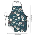 thumbnail image 2 of Pofeuu Vintage Floral Print Aprons with Pockets, Cute Aprons for Kitchen, Cooking, Server, Barber, Chef Apron, 2 of 7