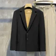 thumbnail image 3 of Chaqueta de traje de negocios blanca para hombre, vestido de fiesta, blazer para hombre, abrigo elegante, sencillo, con botones, moda de verano 2024, ropa informal nueva, 3 of 5