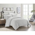 thumbnail image 2 of Chic Home Wesley Duvet Cover Set Contemporary Solid White With Dot Striped Pattern Print Design Bed In A Bag Bedding - Sheets Pillowcases Pillow Shams Included - 7 Piece - King 104x90", Green, 2 of 4