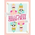thumbnail image 3 of Straatsma, Leah 19x24 Black Modern Framed Museum Art Print Titled - Holly Jolly Playing Card, 3 of 5