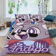 thumbnail image 2 of Indigo Park Conjunto de sábanas temático, trío de piezas, cómodo y amigable con la piel, diseño único, regalo de decoración para el hogar para familiares, amigos y fans,140cm *210cm, 2 of 6