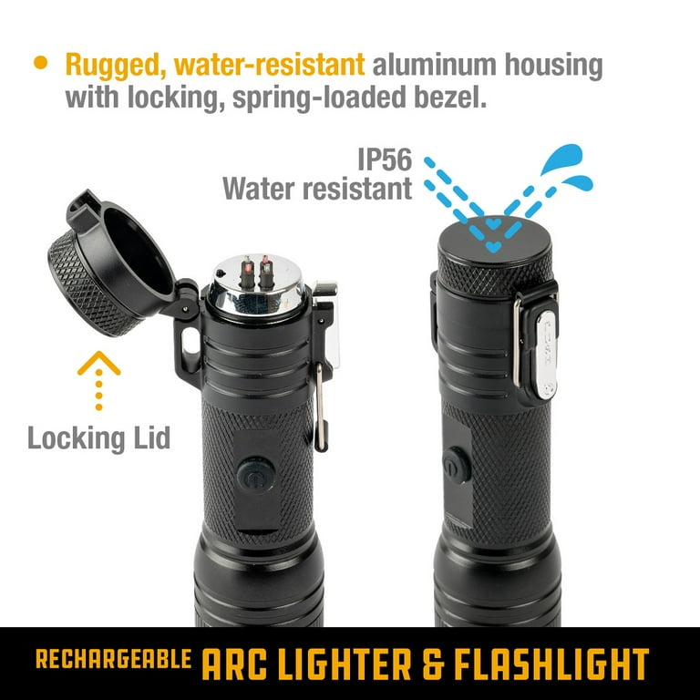New UCO Rechargeable Arc Lighter & LED Flashlight MT-TORCH