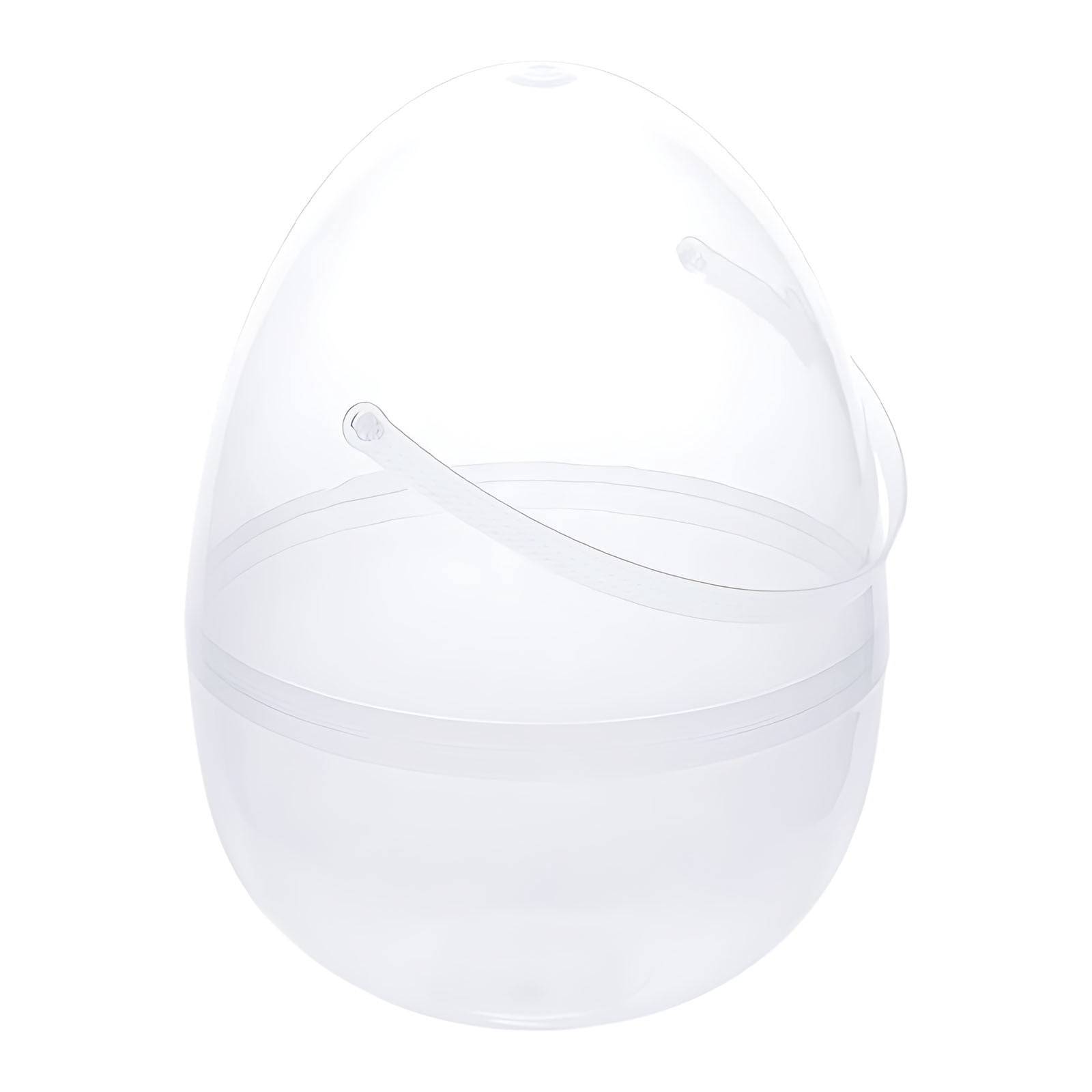 Lunxisen 6 Pcs Easter Egg Storage Container Transparent Portable Twist Lock Design for Holiday Decoration and Organization