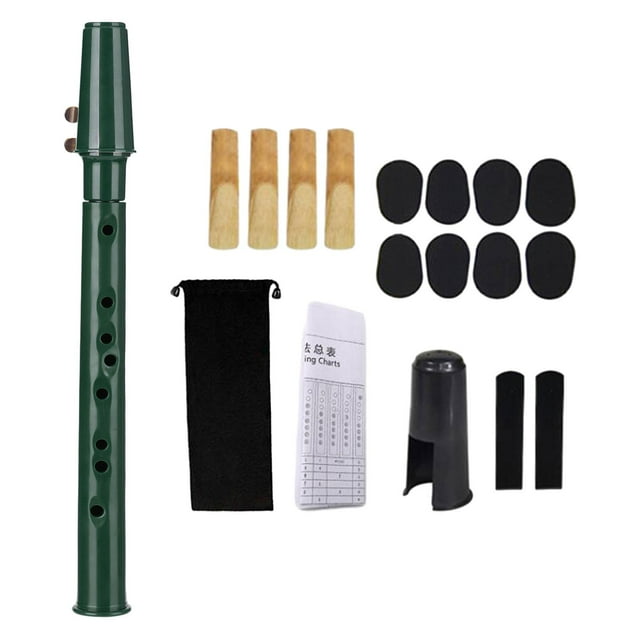 fastboy Pocket Saxophone Practice Tool Portable Saxophone Kids Beginner Amateurs for green 34x3cm