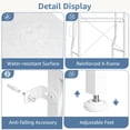 thumbnail image 2 of Gianna Over Toilet Bathroom Organizer, 4-Tier Adjustable Storage Rack, Space-Saving Shelf for Tight Areas, White, 2 of 5