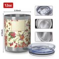 thumbnail image 3 of 12oz Tumblers Pioneer Flower Vacuum Insulated Stainless Steel Travel Tumbler Cups Mug with Lid and Straw for Beer,Coffee,Beverages with Cleaning Brush for Cold & Hot Drinks, 3 of 5
