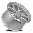 thumbnail image 4 of Set of 20" Satin Silver Flow Forged Anniversary Style Wheels for Dodge Charger or Challenger Widebody (20x11, Minus 2.5mm Offset), 4 of 7