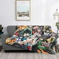 thumbnail image 7 of Boku no Hero Character Flannel Blanket Ultra-Soft Micro Fleece Throw Blanket For Bed Sofa Couch Car Office Unisex Adult Fuzzy Bed Blanket Cozy Kids Throw Blanket 50"x40", 7 of 7