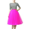 thumbnail image 2 of Mepaouo Womens Tulle Skirt A Line Tulle Dress Tutu Knee Length Layered Short Prom Party Midi Skirt, 2 of 3