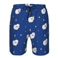 thumbnail image 3 of Logiee Moon Lamb Print Mens Swim Trunks Quick Dry Board Shorts,Breathable Hawaii Beach Shorts Swimwear Bathing Suits-Medium, 3 of 6