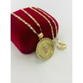 thumbnail image 5 of 14K Gold Filled Virgen de Guadalupe Necklace Pendant 28x25 Valentino Chain., 5 of 9