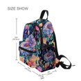 thumbnail image 3 of FORMRS Kids School Backpack with Front Zippered Pocket 12" Student Travel Daypack, Puprle Ethereal Floral Harmony, 3 of 6
