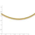 thumbnail image 5 of 14K Yellow Gold 3mm Lightweight Omega Necklace 16 Inch, 5 of 6