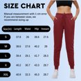 thumbnail image 2 of Women's Fleece Lined Jogger Sweatpants with Pockets Winter Thermal Athletic Lounge Pants for Women, 2 of 7