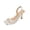 Summer Shoes # White, variant on Stiletto Sandals Womens Summer Open Toe Dotted Pattern Slingback High Heel Dressy Party Evening Daily Wear Ladies Outdoor Vacation Beach Shopping Essential Footwear