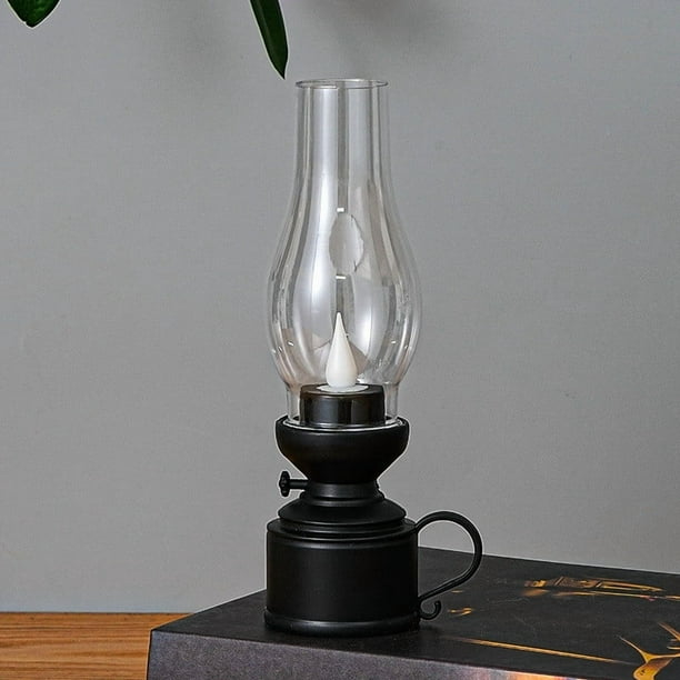 Lámpara de queroseno luminosa navideña, vela electrónica LED con forma de caballo, adorno decorativo, lámpara de viento de escritorio