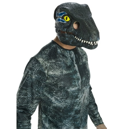 Jurassic World: Fallen Kingdom Velociraptor Movable Jaw Adult Mask Halloween Costume Accessory