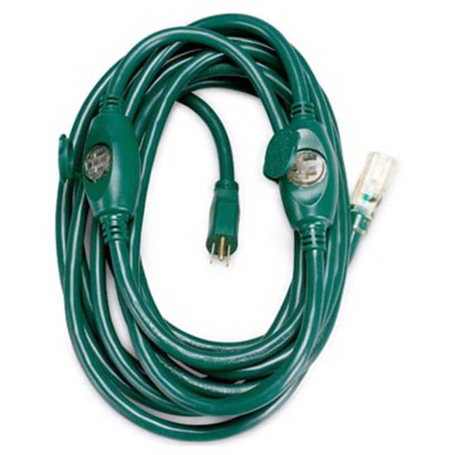 09001ME 25 ft. Green Outdoor Extension Cord