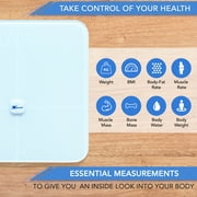 Zewa Smart Digital Biometrics Scale, Measures 12 Body Composition Metrics, 397 lbs / 180 Kg Capacity