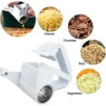 thumbnail image 3 of Rotary Cheese Grater with 3 Stainless Steel Drums, Handheld Kitchen Tool for Shredding and Slicing, 3 of 9