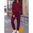 thumbnail image 1 of Conjunto de ropa de estar por casa de otoño, conjunto de 2 piezas para mujer, conjunto de pijama de manga larga de dos piezas para mujer, diseño elevado, 1 of 6