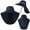 navy blue, variant on Unisex Wide Brim Sun Hat UPF 50+ - Foldable Breathable Hat for Summer Outdoor Hiking Fishing