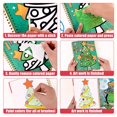 thumbnail image 4 of Magical Art Christmas Coloring Book, Holiday DIY Craft Kit with Transfer Stickers, Sparkling Foil Art Activity, Fun & Creative Gift for Kids, Festive Handmade Project, 4 of 8