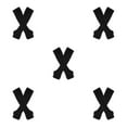 thumbnail image 3 of ZheElen Easy To Wear Over Knee Socks Highly Elastic And Durable Soft And Breathable Wide Application Polyester Easy To Match Black 5Set, 3 of 6