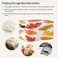thumbnail image 6 of Autumn Colorful Leaves Square Storage Bins with Handles Collapsible Containing Box 1 Pack, 6 of 9