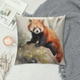 thumbnail image 2 of COMIO  Raccoon Throw Pillow Cover Hand Drawn Watercolor Painting Little Cute Animal Wildlife Nature Square Pillow Case Cushion Cover for Home Car Decorative, 2 of 5