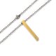 thumbnail image 5 of Collar con colgante de diamantes de columna larga de acero de titanio con viento frío y joyería sencilla europea y americana, 5 of 5