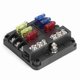 thumbnail image 1 of Caja Portafusibles De Cuchilla De 6 , 12 A 36 V, Con Indicador LED De Inserción Negativa, Accesorio Universal Para Automóvil, 1 of 7