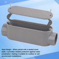 thumbnail image 3 of Cuerpo de conduit de PVC tipo C CKVIHAV de 1,5 pulgadas, paquete de 2, gris, 3 of 7