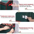 thumbnail image 4 of Lambada Christmas Ornament Storage Box, Large Christmas Storage Container with Side Open, Stackable Xmas Decorations Organizer with Lid - Stores up to 128-3" Ornaments - Oxford Fabric (Green), 4 of 8