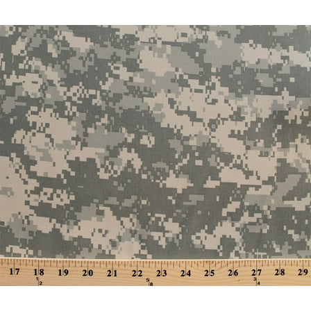 Army Digital Camouflage Olive Green/Tan Conceal Nylon Fabric by the Yard D910.03